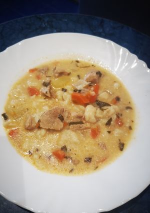 Tárkonyos raguleves recept fotója
