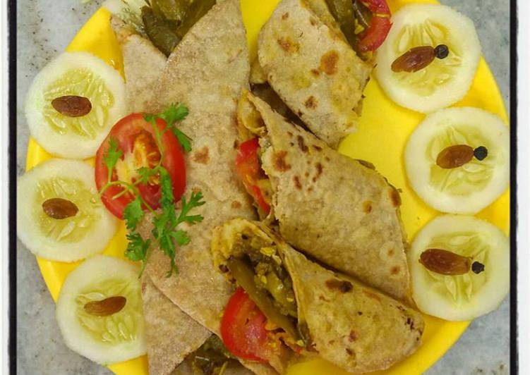 Kundru roti roll Kundru roti roll