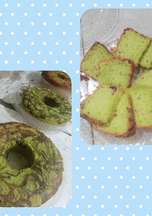 Foto resep Bolu marmer pandan