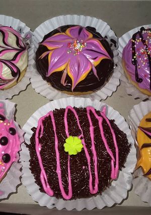 Foto resep Donat empuk lembut glaze hias