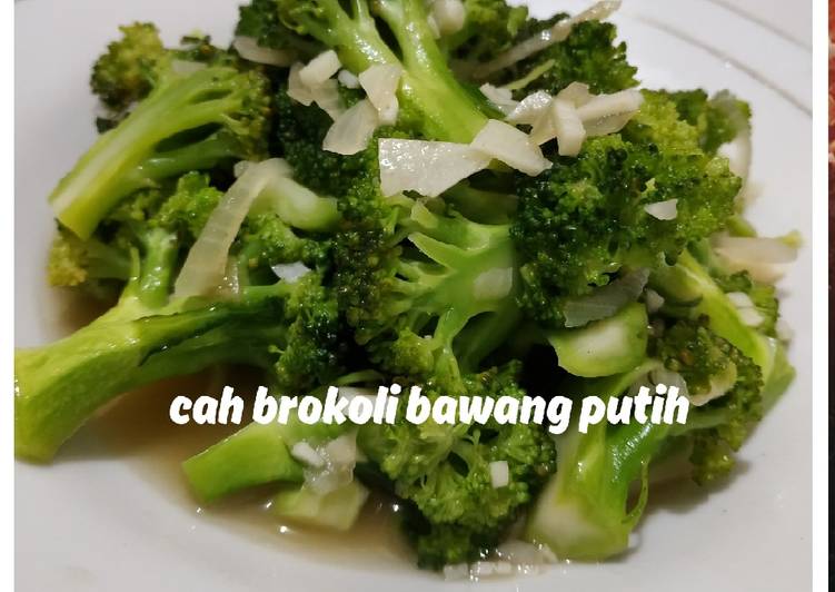 Proses meracik Cah brokoli bawang putih, Enak
