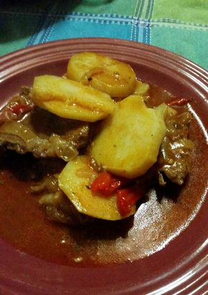 Una foto de Bifes a la cacerola