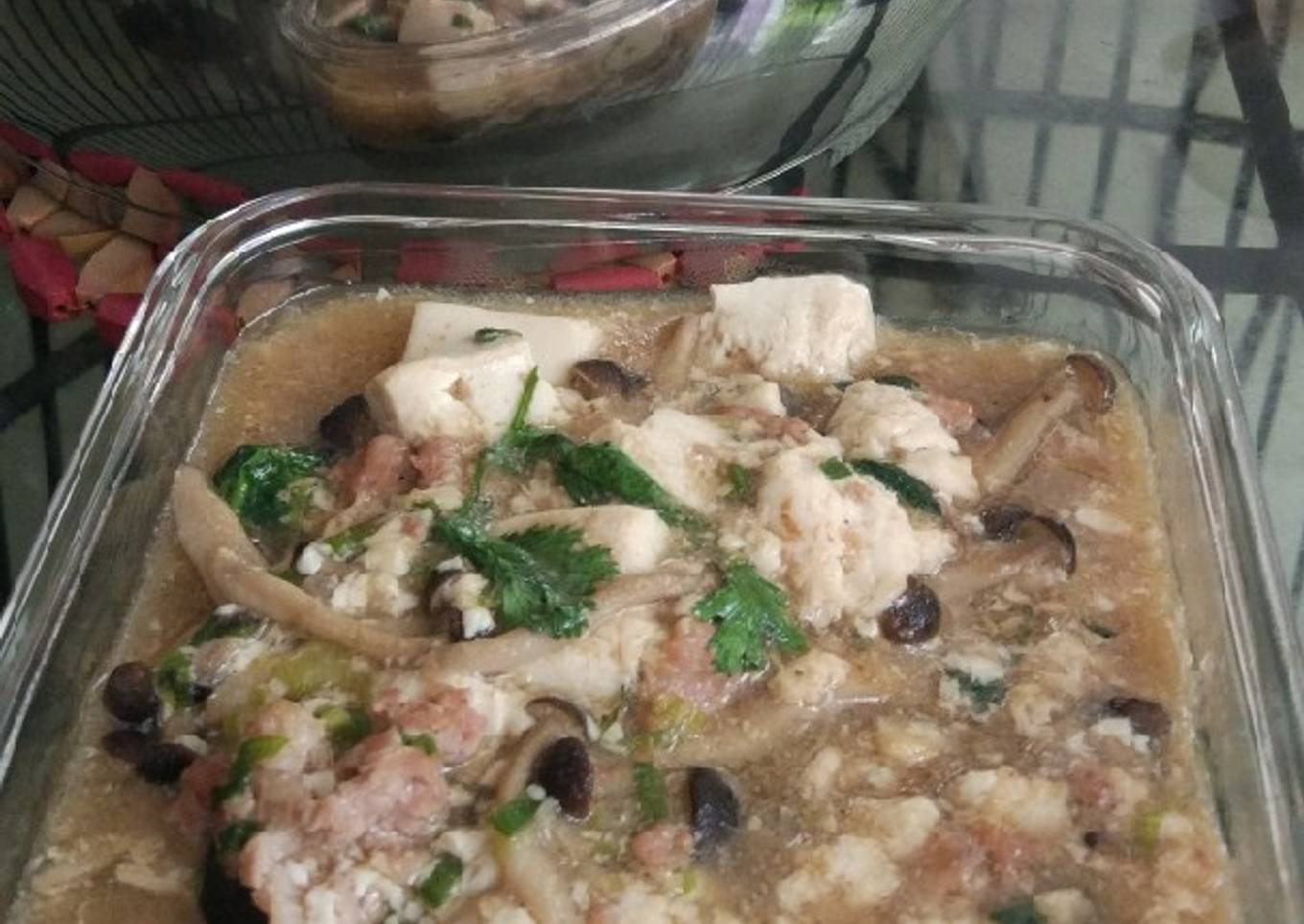 Mun tahu + Jamur Shimeji