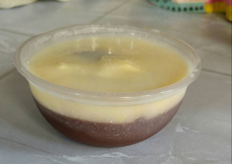 Cara Gampang Masak Puding coklat vla susu Cepat