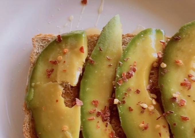 Honey avocado toast