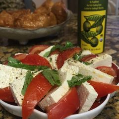 Tofu Caprese A picture of Tofu Caprese.