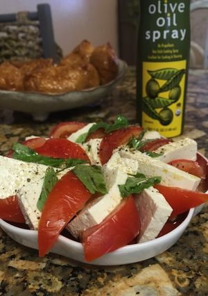 A picture of Tofu Caprese.