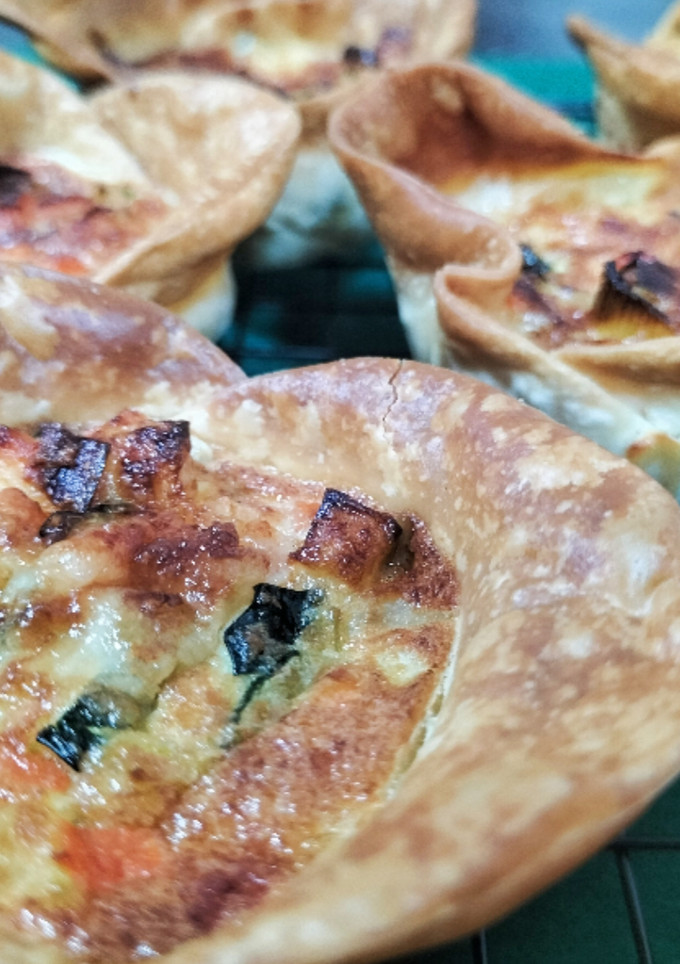 Una foto de Cestitas de verduras en airfryer