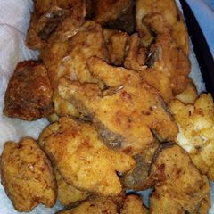 Big hake fried fish A picture of Big hake fried fish.