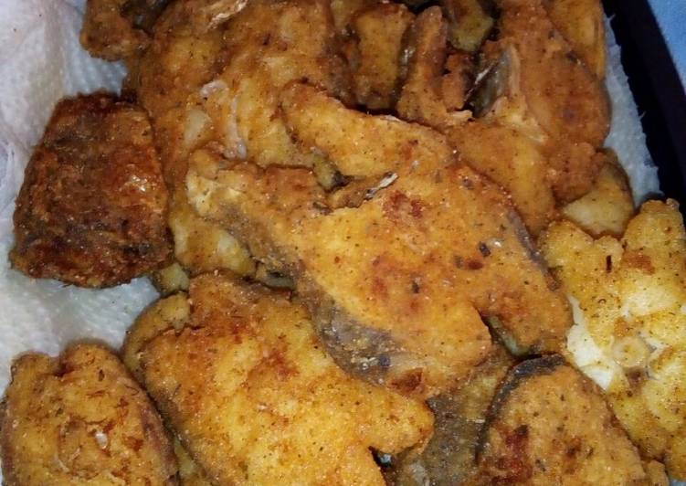 Recipe of Any-night-of-the-week Big hake fried fish