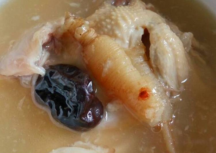 Cara Membuat Korean ginseng chicken Soup Lezat