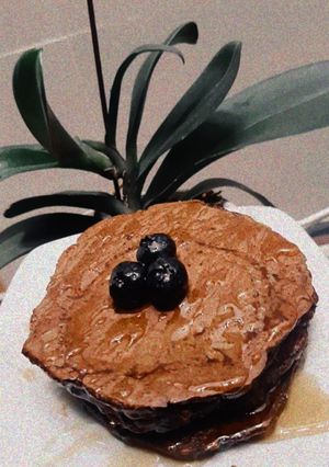 Una foto de Panqueques de avena y cacao 🥞
