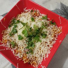 Cheese maggi bhel A picture of Cheese maggi bhel.