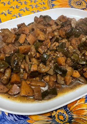 Une photo de Courgettes et panais au gingembre en sucré salé