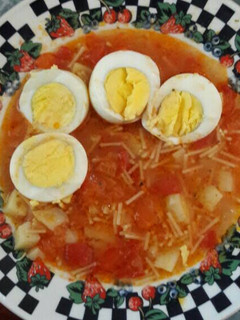 Una foto de Salsa de tomate con sopa