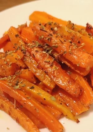 Foto di Carote al forno con parmigiano e aglio