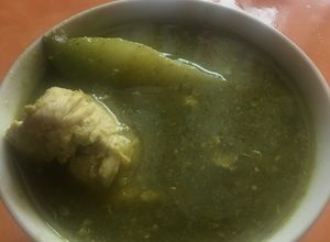 Una foto de Pepian verde o Jocón