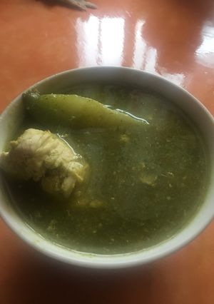 Una foto de Pepian verde o Jocón