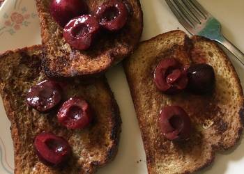 New Recipe Cherry toast Yummy