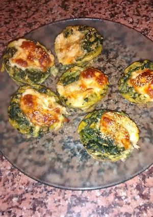 Una foto de Muffins de espinaca y choclo