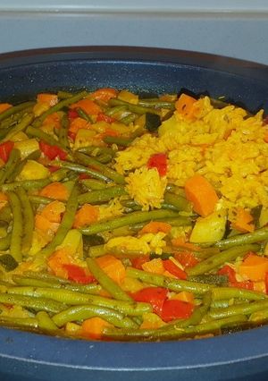 Una foto de Arroz con verduras