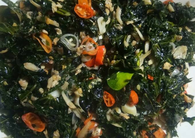 Bagaimana Membuat Oseng-oseng daun pepaya jepang &amp; ikan teri Anti Gagal