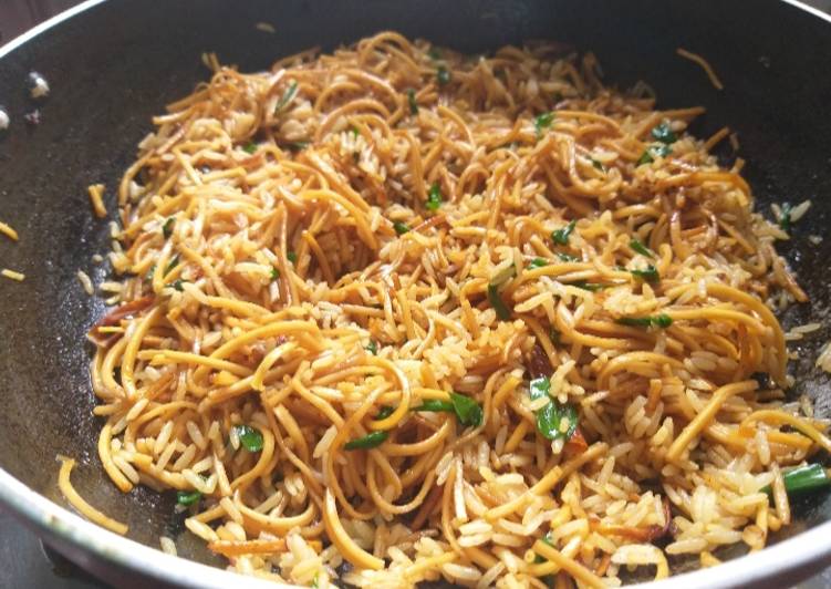 Recipe of Tasty Mixed Hakka noodle fried rice