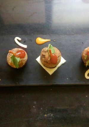 A picture of Poha cheese bombs.