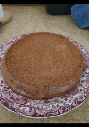 Una foto de Bizcocho de chocolate fit bajo en calorías y alto en proteína