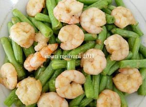 Foto resep Tumis buncis udang🍤