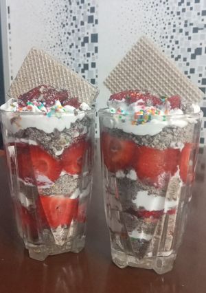 عکسی از دستور دسر لیوانی