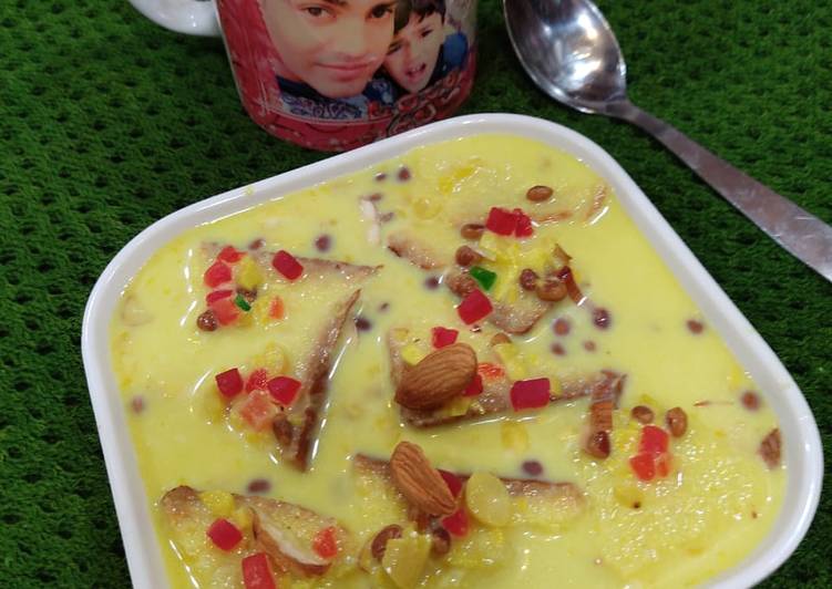 Recipe of Any-night-of-the-week Shahi tukda with chilled custard