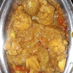 A picture of Aloo gobhi (potato cauliflower veg0.