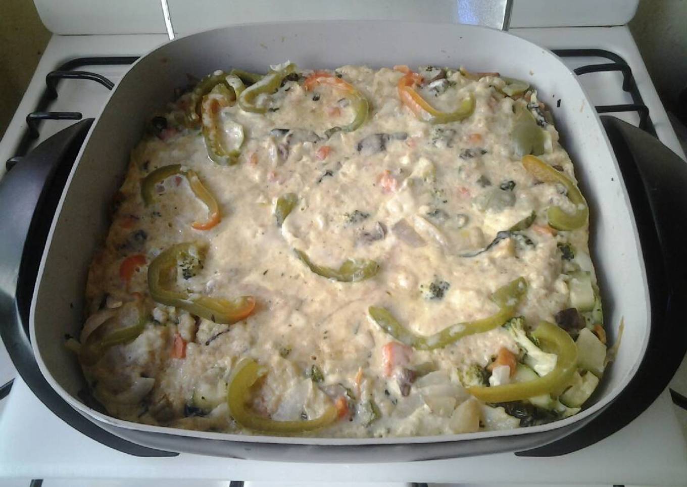 Pastel de verduras (Sartén eléctrica)