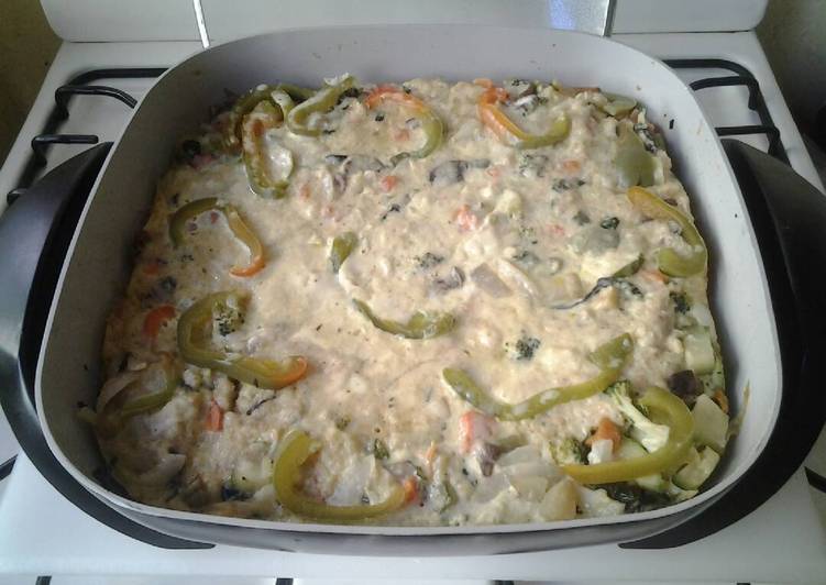 Pastel de verduras (Sartén eléctrica)