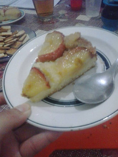Una foto de Torta invertida de manzana