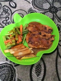 Foto resep Chicken steak with barbeque sauce