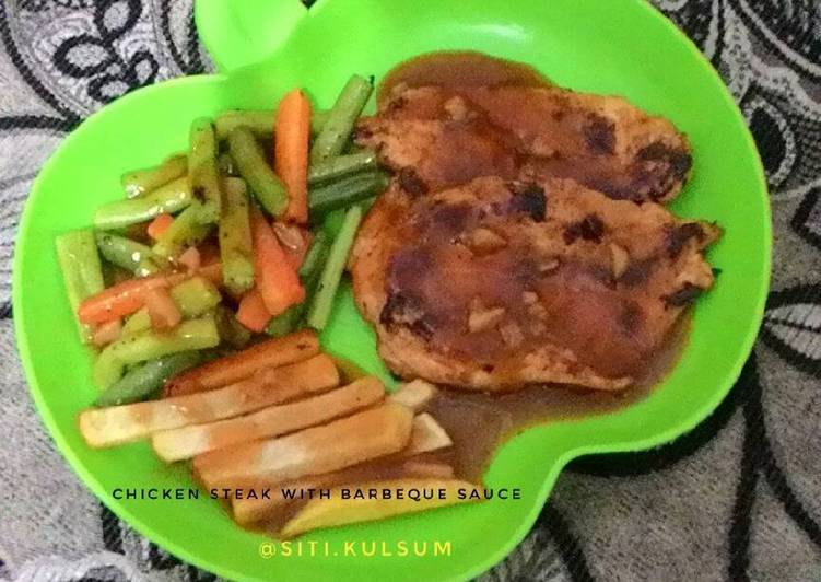 6 Resep: Chicken steak with barbeque sauce Anti Gagal!