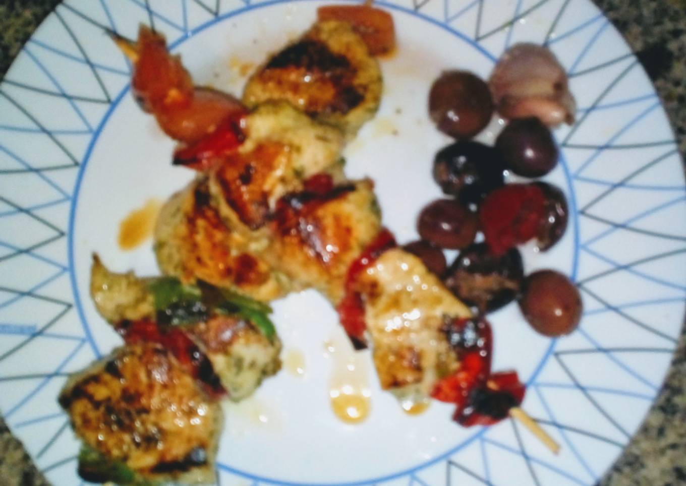 Brochetas de verduras