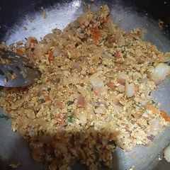 Egg bhurji A picture of Egg bhurji.