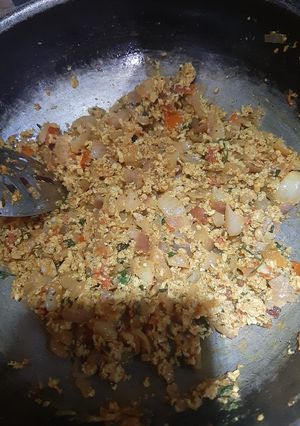 A picture of Egg bhurji.