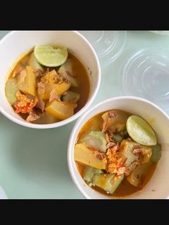 Foto resep Lontong kikil sby