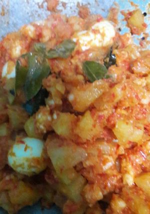 Foto resep Balado kentang udang + puyuh