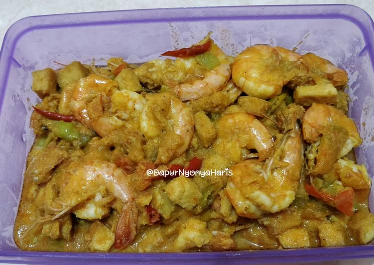 Langkah Mudah untuk Membuat Udang Tahu Bumbu Kuning, Enak Banget