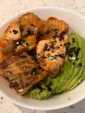 Teriyaki Salmon Avocado Bowl