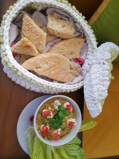 عکسی از دستور نان بربری گرد بدون فر