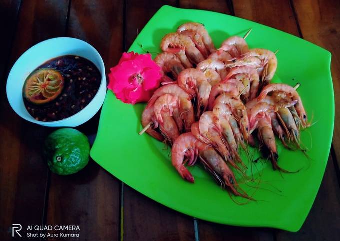 Udang Bakar with Sambel Jeruk Purut