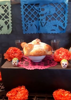 Una foto de Pan de muerto