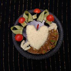 A picture of Jackfruit Curry platter.