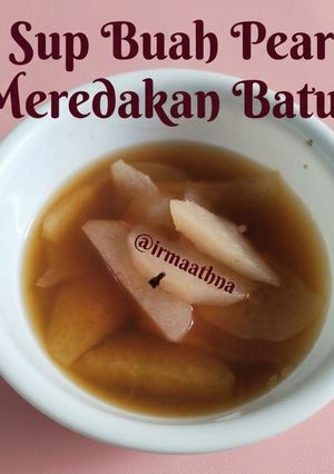 Foto resep Sup Buah Pear Meredakan Batuk